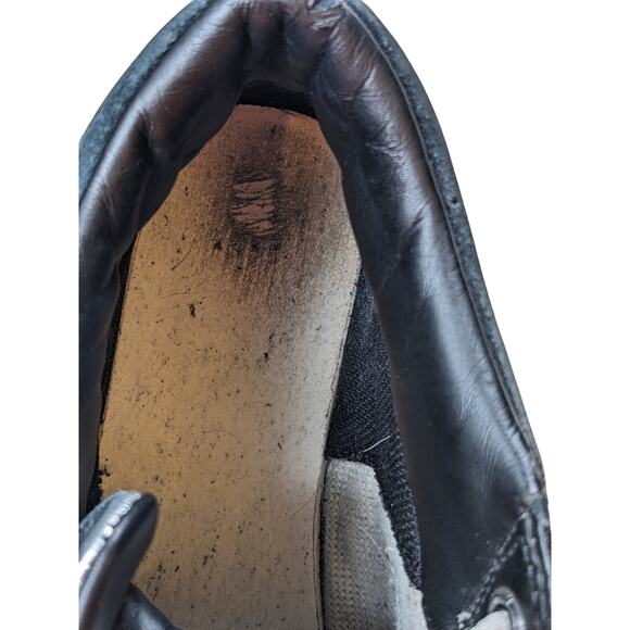 Lacoste Shoes Mens 9.5 High Top Sneakers Lace Up Leather Upper Retro Streetwear - Picture 4 of 14